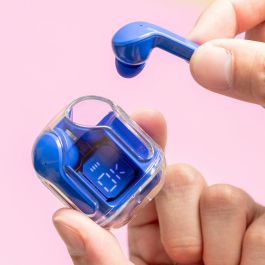 Auriculares Inalámbricos con Estuche de Carga Blue InnovaGoods Auriculares Inalámbricos con Estuche de Carga Blue InnovaGoods