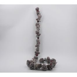 DKD Home Decor Guirnalda Decorativa de Navidad Estilo Alpino Blanco Rojo con Piñas 150 cm de Largo (Set de 2 Unidades) Precio: 18.0411. SKU: B18LY8WPW9