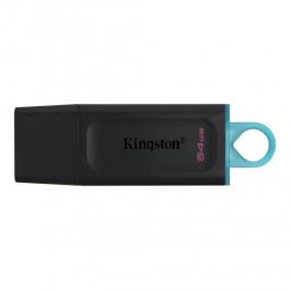 Kingston Pendrive Datatraveler Exodia 64 grb C-Tapa Protectora Y Ranura Para Colgar Usb 3.2 Negro-Turquesa