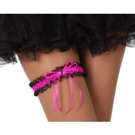 Ligas Rosas Con Encaje Y Lazo - Accesorio de Polyester Fucsia para Fiestas Temáticas Precio: 1.49999949. SKU: B1E75XP9MZ