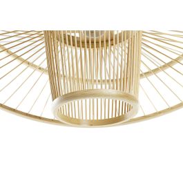 DKD Home Decor Lámpara Techo Urban Natural Bambú 60 x 60 x 28 cm