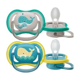 Avent SCF349/24 Chupete Ultra Air +18M Neutro Diseño Ballenas, 2 Unidades Precio: 11.79000042. SKU: B14MVTMF52