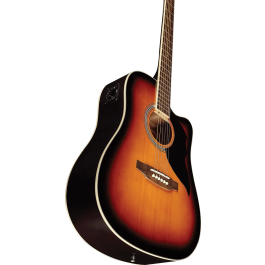 Eko Guitarra Acústica Dreadnought Ranger 6 A/E Cutaway Electroacústica - Brown Sunburst