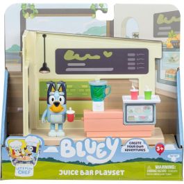 Moose 18920 Mini Playset Bluey Tienda de Zumos con Figura Articulada y Accesorios para Niños +3 Años