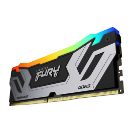 Kingston Memoria RAM DDR5 48GB (2x24GB) 8400MT/s CL40 Fury Renegade RGB Silver XMP Kit KF584CU40RSAK2-48