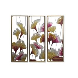 Lienzo DKD Home Decor 3 Piezas Tropical Hoja de planta (122 x 3 x 122 cm) Precio: 152.58999998. SKU: S3028651