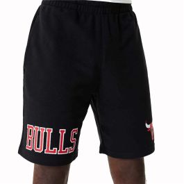 Pantalones Cortos de Baloncesto para Hombre New Era NBA Chicago Bulls Negro