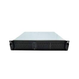 Unykach UK2129 Caja Rack 19 Pulgadas 2U Negro Plata con USB 3.0 y USB 2.0, Profundidad 380mm, Filtro Anti-polvo