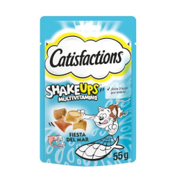 Catisfaction Shakeups Fiesta Del Mar Snack para Gatos Adultos 6x55g - Bajo en Calorías, Con Vitaminas y Minerales Precio: 11.4999995. SKU: B18ZBZ82GQ