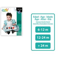 Disfraz Alicia Niña Bebé Corazones 24 Meses