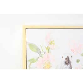 DKD Home Decor Cuadro Shabby Flores Loro Rosa Gris 120x60x4 cm Lienzo Hecho a Mano (2 Unidades) DKD Home Decor Cuadro Shabby Flores Loro Rosa Gris 120x60x4 cm Lienzo Hecho a Mano (2 Unidades)