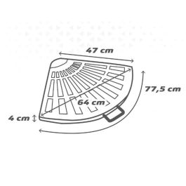 Base para Sombrilla Aktive Negro Aluminio Poliresina 47 x 4 x 64 cm 1 Pieza