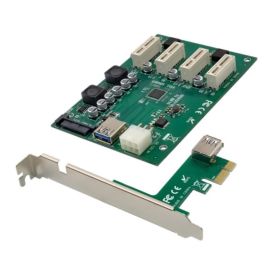 Conceptronic EMRICK10G Tarjeta Expansión PCIe x1 a 4 Ranuras, PCIe 2.0, Plug and Play, Verde Precio: 43.58999953. SKU: B1FBJHDB37
