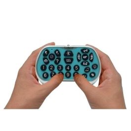 Lexibook LEXROB28FR Robot programable Powerman con cuestionario, música, juegos, lanzamiento de disco, historias y control remoto (francés)