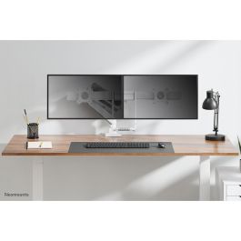 Neomounts DS75-450WH2 Soporte Escritorio Full Motion para 2 Monitores 17-32'' 8kg C/U Blanco Pinza/Atornillado