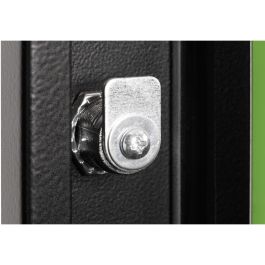 Digitus DN-19 07-U Puerta frontal de cristal para armario mural 7U de 19", Vidrio/Metal, Negro con cierre