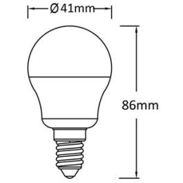 Lámpara Led Esférica Frost E14 De 3,5W 2700K PANASONIC-PANALIGHT LDGHV5L27CFE142EP