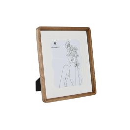 DKD Home Decor Marco de Fotos para 20x25 cm, Estilo Scandi, Madera de Acacia y Cristal, Marrón y Blanco, Medidas 2.8x32x27 cm Precio: 13.95000046. SKU: B14Y3LSSP3