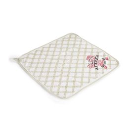 Kinvara Paño Cocina Rizo 50 cm Verde Blanco 75% Algodón 25% Poliéster (Set de 24)