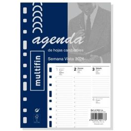 Finocam 3002-155x215 mm Svv Recambio Anual para Agenda 11 Anillas Multifin 2026 con Esquinas Microperforadas Precio: 6.69000046. SKU: B1C9YMHBW6