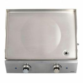 Livoo Plancha eléctrica de acero inoxidable con 2 termostatos DOC302 LIV1698904862763