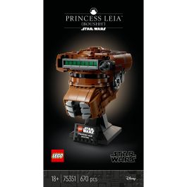 LEGO 75351 Casco Princesa Leia (Boushh) Star Wars, Set de Construcción, 670 piezas, Plástico, para Adultos