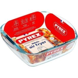 Pyrex Fuente Cuadrada Prepware Vidrio Transparente 1 L (20x17 cm) Apta Horno, Microondas, Congelador, Lavavajillas, Extra Resistente