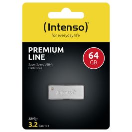 Intenso 3534490 Memoria USB 3.0 Premium 64GB Metálico Plata