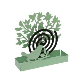 Soporte para espirales antimosquitos Versa Verde Metal 5 x 17 x 17 cm Árbol Soporte para espirales antimosquitos Versa Verde Metal 5 x 17 x 17 cm Árbol