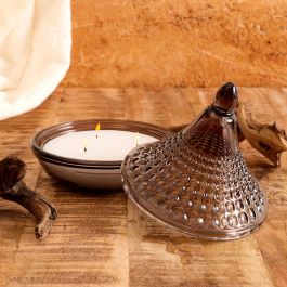 Home Deco Factory Vela Perfumada Tajín Vidrio, Colección Mirage, Vidrio Máquina