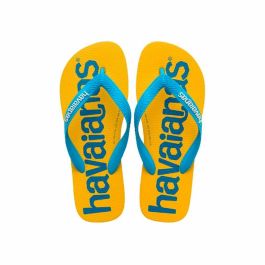 Chanclas para Mujer Havaianas Top Logomania Azul Amarillo