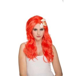 My Other Me Peluca de Sirenita Naranja de 295g - Disfraz Infantil Talla Única para Niños +3 Años