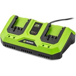 Fieldmann FIE8590669303960 - Cargador Doble para Baterías 20V - Carga Rápida 2 Ah en 60 min, Compatible con 2 Ah y 4 Ah Precio: 48.50000045. SKU: B1H3PF7VC3