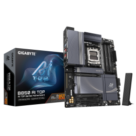 Placa Gigabyte B850 Ai Top,Amd,Am5,B850,4Ddr5,256Gb,1Hdmi+Usb-C,4Sata3+3M.2,2X10Gbelan+Wifi7+Bt5.4,7Usb3.2,Atx Precio: 430.50000004. SKU: B12L759CLY