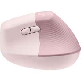 LOGITECH Raton Inalambrico 6 botones Ergonomico, Vertical, Videojuegos color Rosa