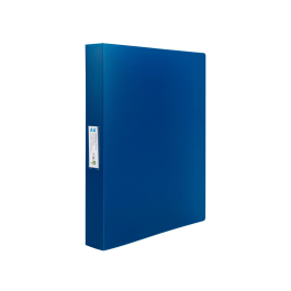 Liderpapel 43432 Carpeta 4 Anillas 25 mm Polipropileno Din A4 Azul Translucido