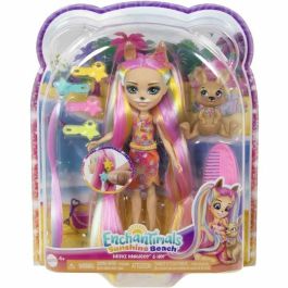 Enchantimals-Muñeca de pelo-Muñeca y estatuilla de animales HTJ70