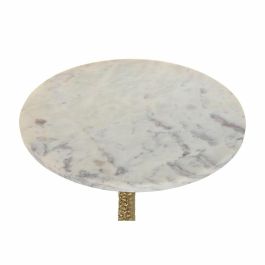 Mesita Auxiliar Glam DKD Home Decor Dorado Blanco 40 x 61 x 40 cm Mesita Auxiliar Glam DKD Home Decor Dorado Blanco 40 x 61 x 40 cm