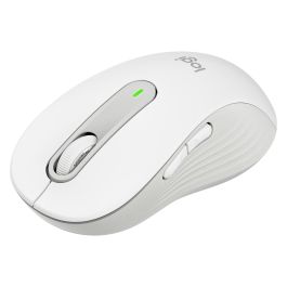 Logitech Signature M650 L Ratón Inalámbrico Bluetooth Bolt USB Receptor, Blanco, Diseñado para Mano Derecha, Tamaño L