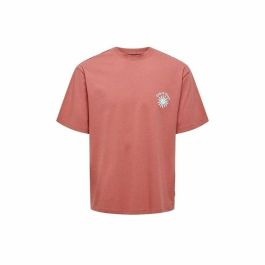 Camiseta de Manga Corta Hombre Only & Sons Onskasen Rlx Salmón
