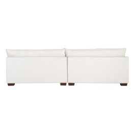 Sofá 4 Plazas Crema Tejido 282 X 101 X 71 cm