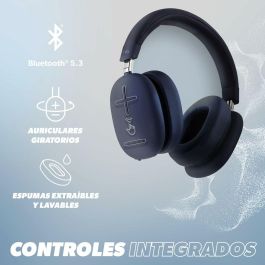 Auriculares Bluetooth con Micrófono T'NB BOUNCE Azul oscuro Auriculares Bluetooth con Micrófono T'NB BOUNCE Azul oscuro