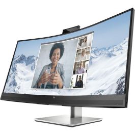 HP E34m G4 Monitor WQHD Curvo USB-C para Conferencias, Certificado Zoom, Webcam 5MP, Altavoces, Mics, Carga 65W