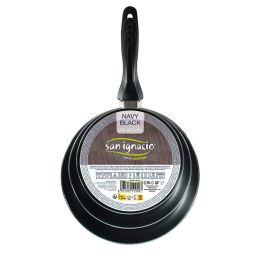 San Ignacio Set 3 Sartenes Aluminio Prensado Navy Black Ø16 / Ø20 / Ø24 cm Apto Inducción