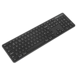 Targus Teclado Inalámbrico EcoSmart Full-Size, Nordic, 2x AAA, Negro