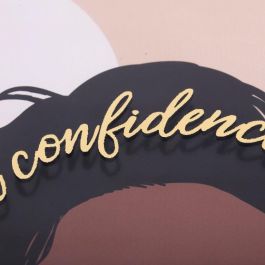 DKD Home Decor Cuadro Boho Multicolor Marron Lienzo Cristal 42.5 x 32.5 x 3.5 cm (4 Unidades)