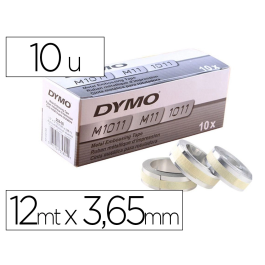 Dymo Cinta De Aluminio Con Adhesivo 3,65Mx12 mm S0720180