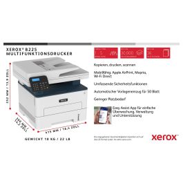 XEROX Multifuncion Laser Monocromo B225V_DNI/B225V_DNI