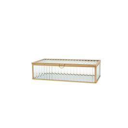 Joyero Glam DKD Home Decor Transparente Dorado 10.5 x 6 x 23 cm (4 Unidades) Precio: 47.49999958. SKU: B1BX7Y432L