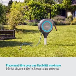 GARDENA Enrollador de Manguera Automático RollUp M 20 m - Carrete Fijo para Jardines Medianos - Riego y Limpieza Organizado